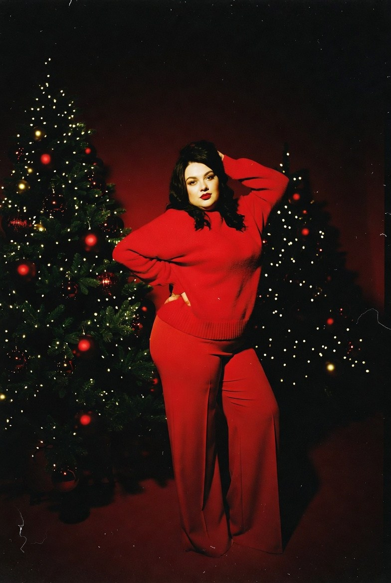 Плюс сайз в красном