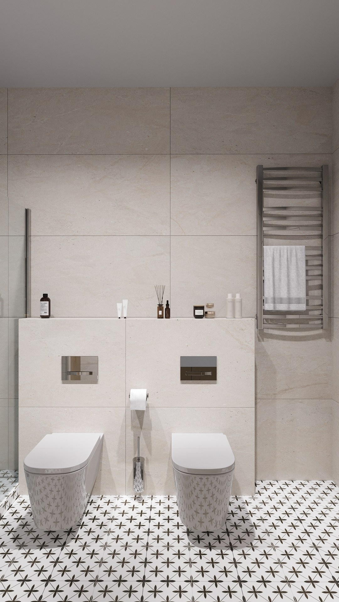 Санузлы в частном доме. Клиент: Гильмутдинов Тимур. Евгений Пырков — 3d визуализатор интерьеров и экстерьеров России