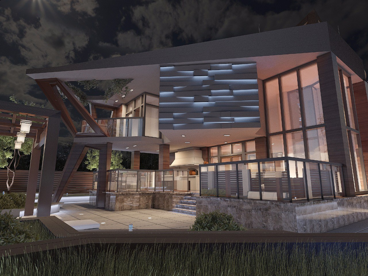 Проект частного дома в Москве в поселке художников