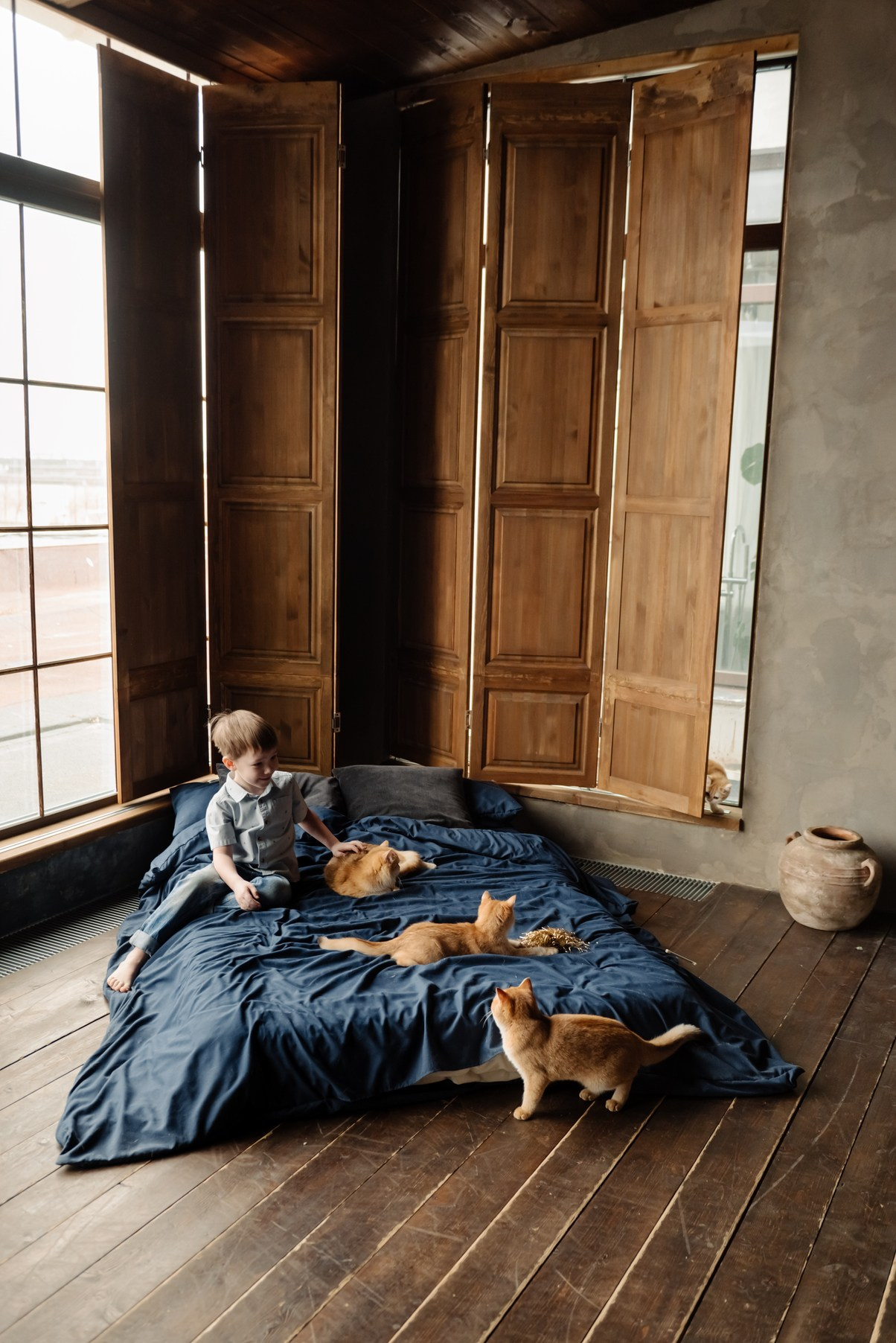 Детская с котятами. Свадебный и сеейный фотограф в Санкт-Петербурге Елена Худякова