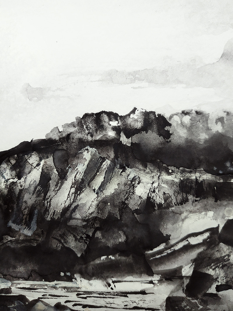 Landscapes in watercolor & acrylic. Фотограф и художник Kerry Moore