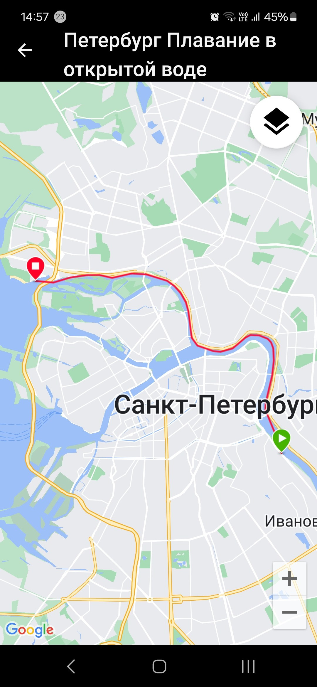 А дальше было 18 км кайфа в теплой воде