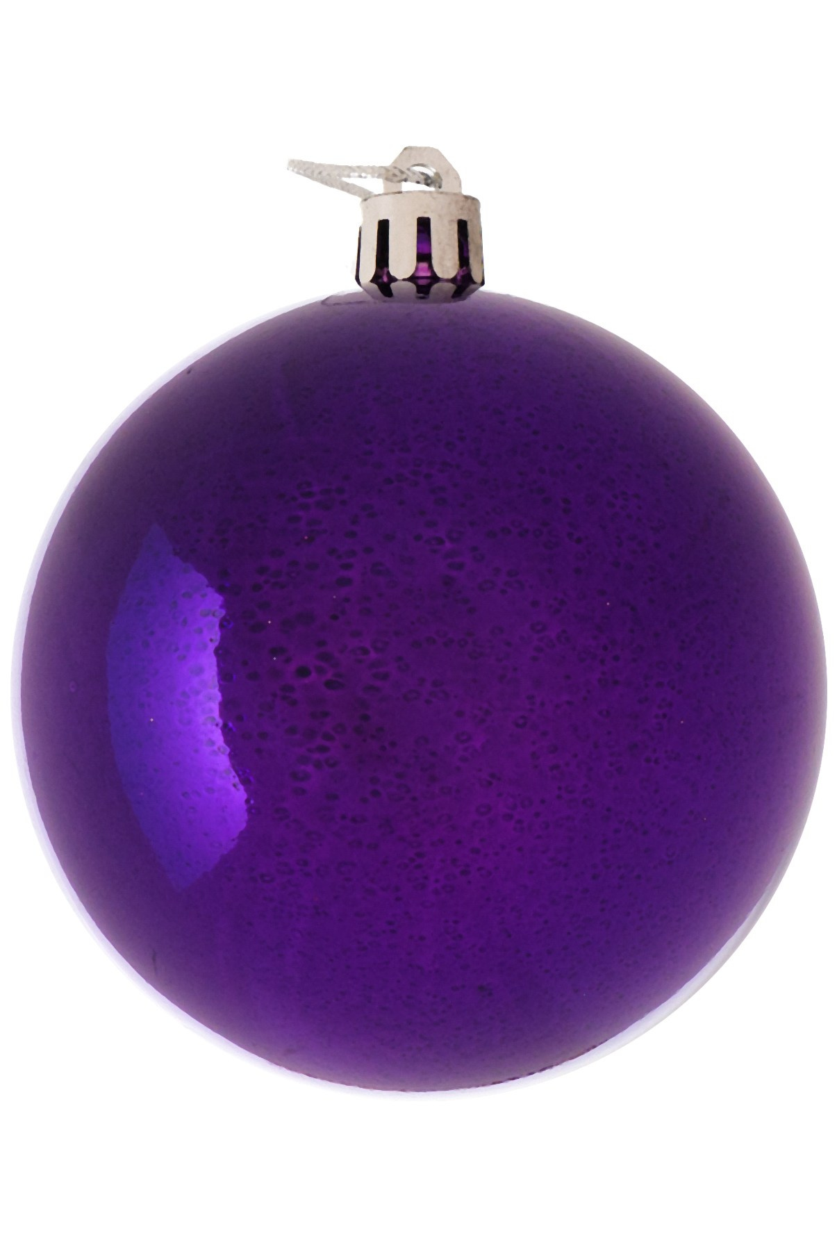 Шар фиолетовый глянцевый на елку