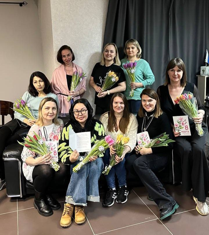 Женсовет микрорайона Южный города Домодедово на празднике 8 марта.