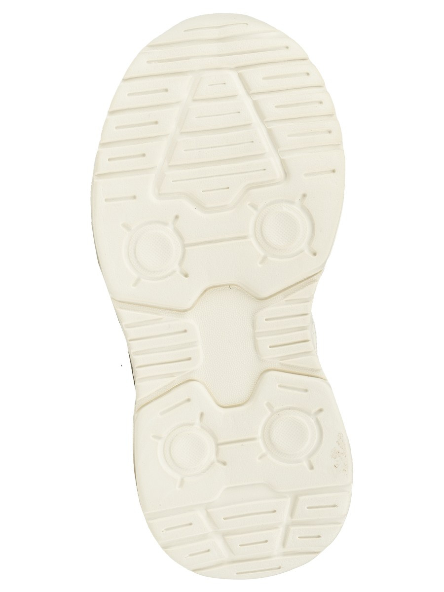 Кроссовки детские зелено бежевые на липучке подошва