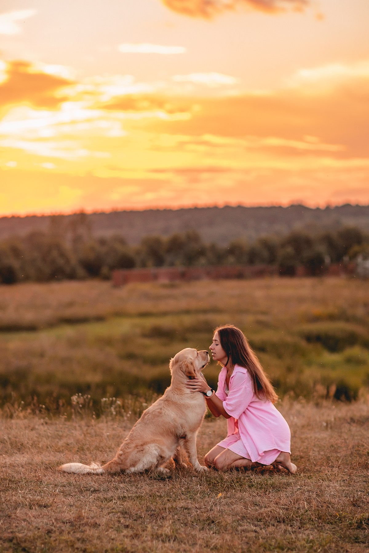 Марина и Чили в Малиново. Семейный фотограф анималист Мария Крючкова
