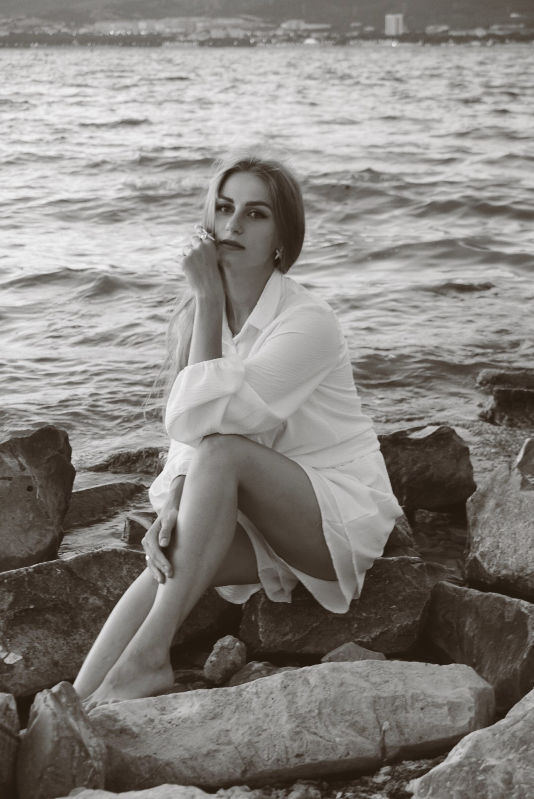 Фотосессия на берегу моря. Портретный фотограф Шаповалова Диана