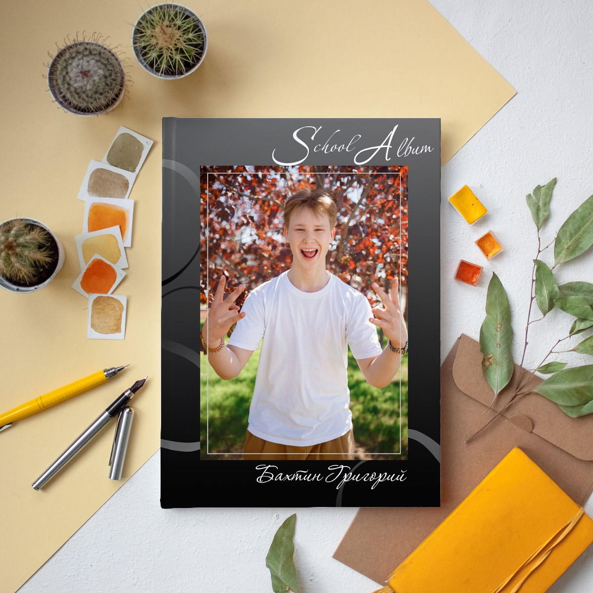 1 разворот 9кл. Детский, семейный и школьный фотограф Светлана Волжанина