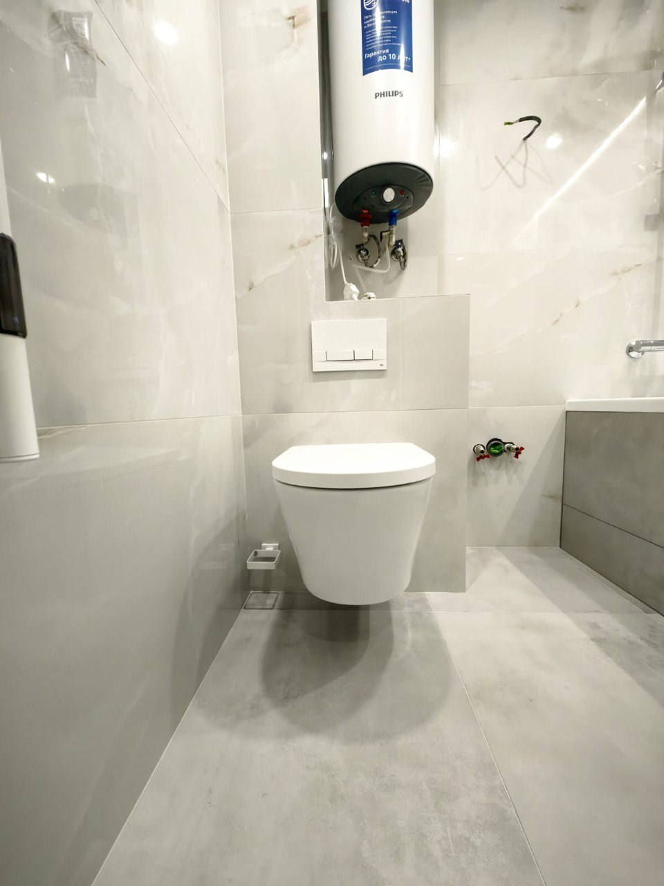 Ванная комната (ул. Четаева д. 49). Ремонт санузла, туалета, ванной под ключ в Казани. Укладка плитки