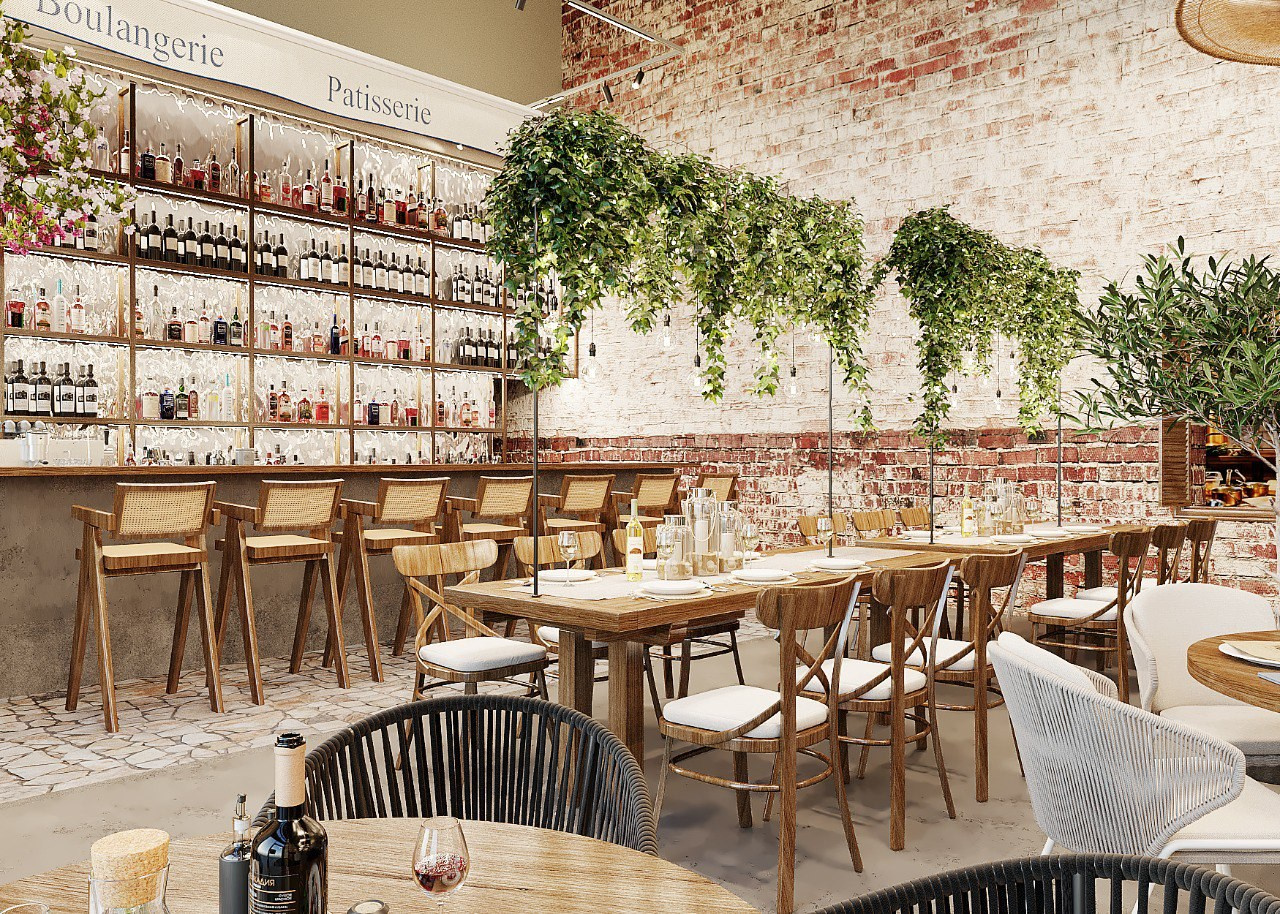 Ресторан «РуссоИтальяно» спб, Газовая 10. АННА ДРОЖИЛИНА дизайнер интерьера