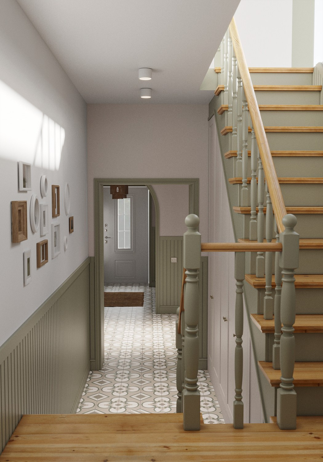 Визуализация интерьера дома в деревне Калки. 3d визуализатор marybond3d