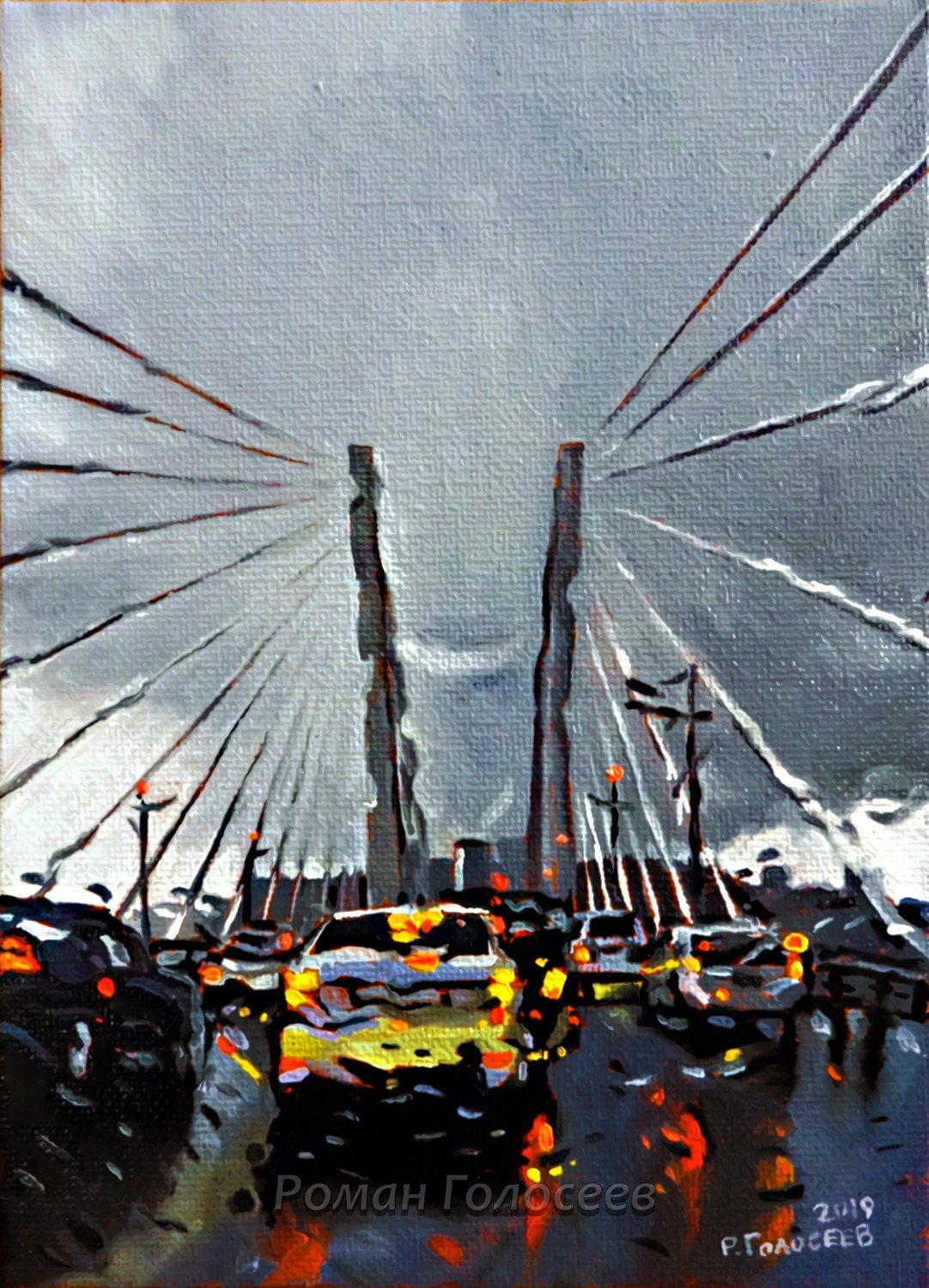 "Пришла зима", 18х13, холст, масло, 18.12.2019