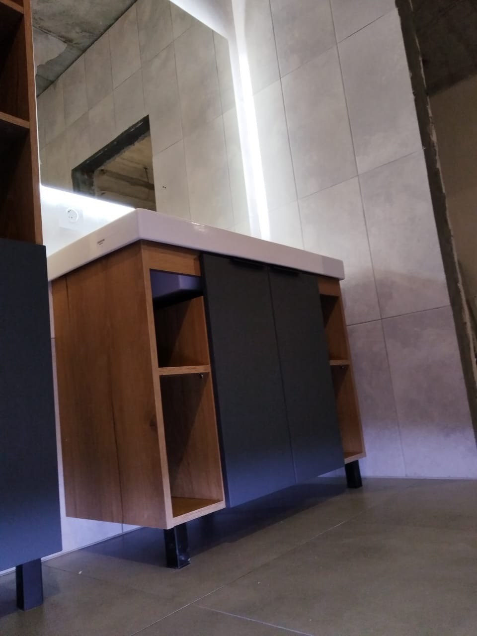 Ванная комната (с. Осиново, ул. Солнечная, д. 67а). Ремонт санузла, туалета, ванной под ключ в Казани. Укладка плитки