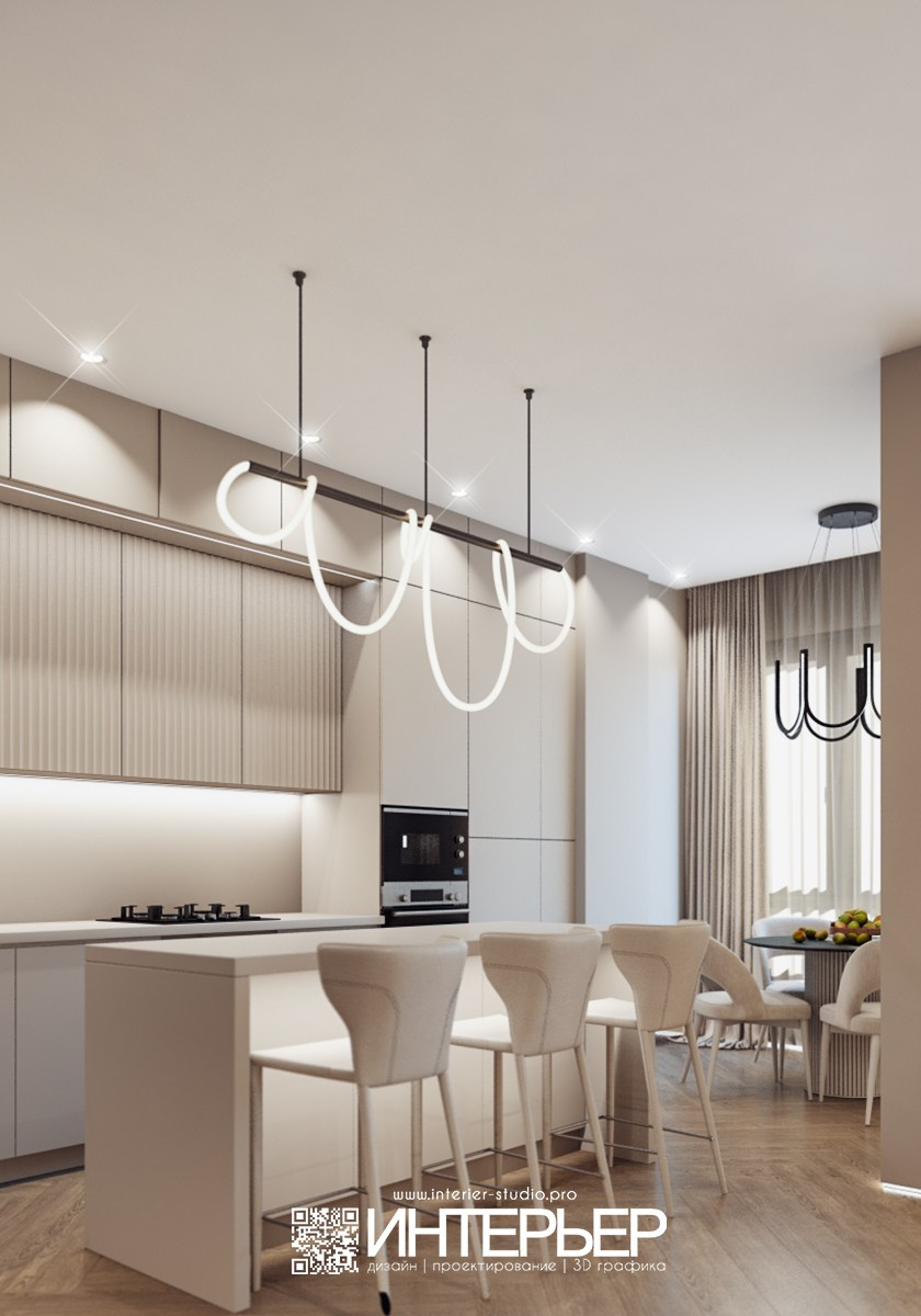 Михаил ЖК Печорин. Кухня. Исправления. Дизайн интерьера, 3D визуализация и 3D моделирование. Создание проектов и чертежей. КМВ: Кисловодск, Пятигорск, Ессентуки и удаленно