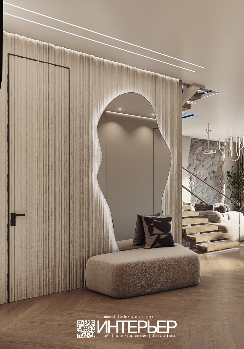 Дизайн-проект Дома Константина и Олеси. Дизайн интерьера, 3D визуализация и 3D моделирование. Создание проектов и чертежей. КМВ: Кисловодск, Пятигорск, Ессентуки и удаленно