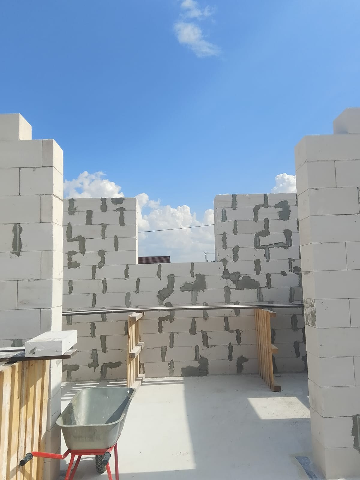 Кладка газоблока