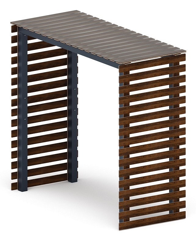 Пергола беседка - МФ 77.05.01 /с поликарбонатом/ Габариты (ШхДхВ): 1200x2830x2635 мм 