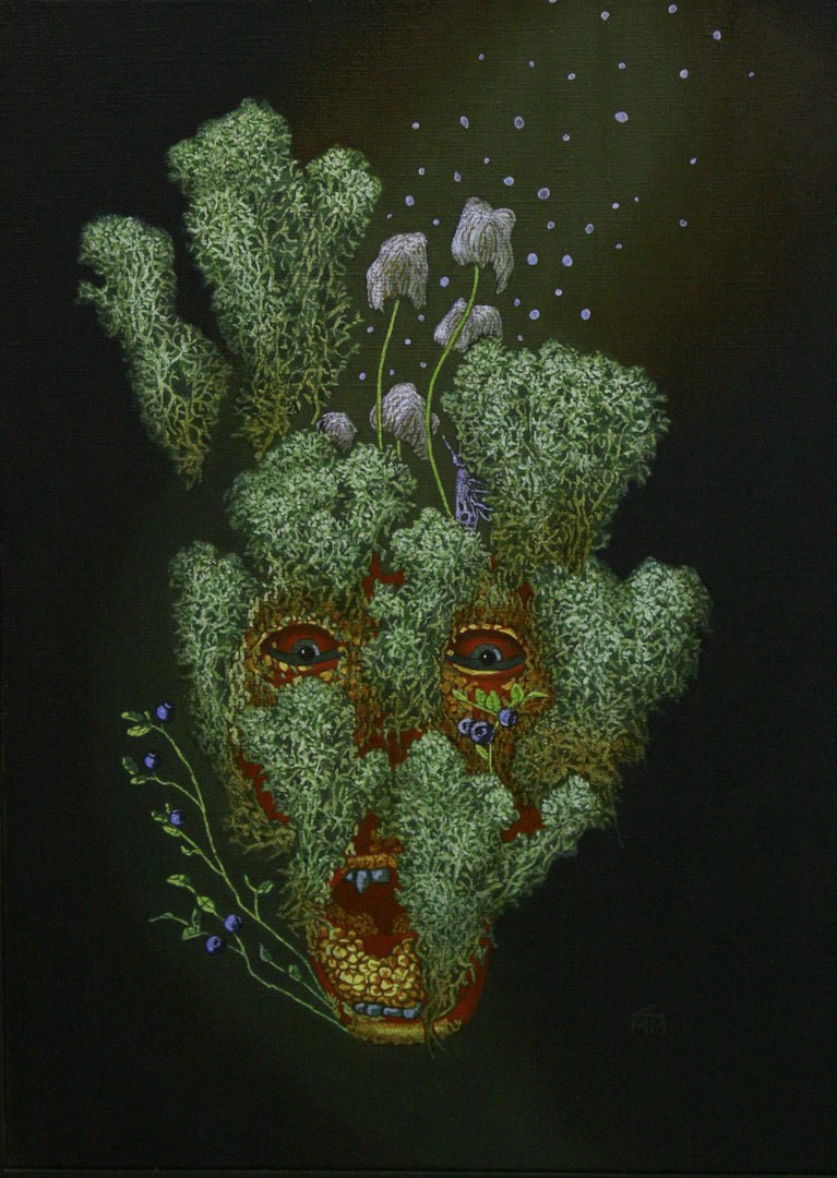 Хтонический дух 30х40 Х.М 2017г