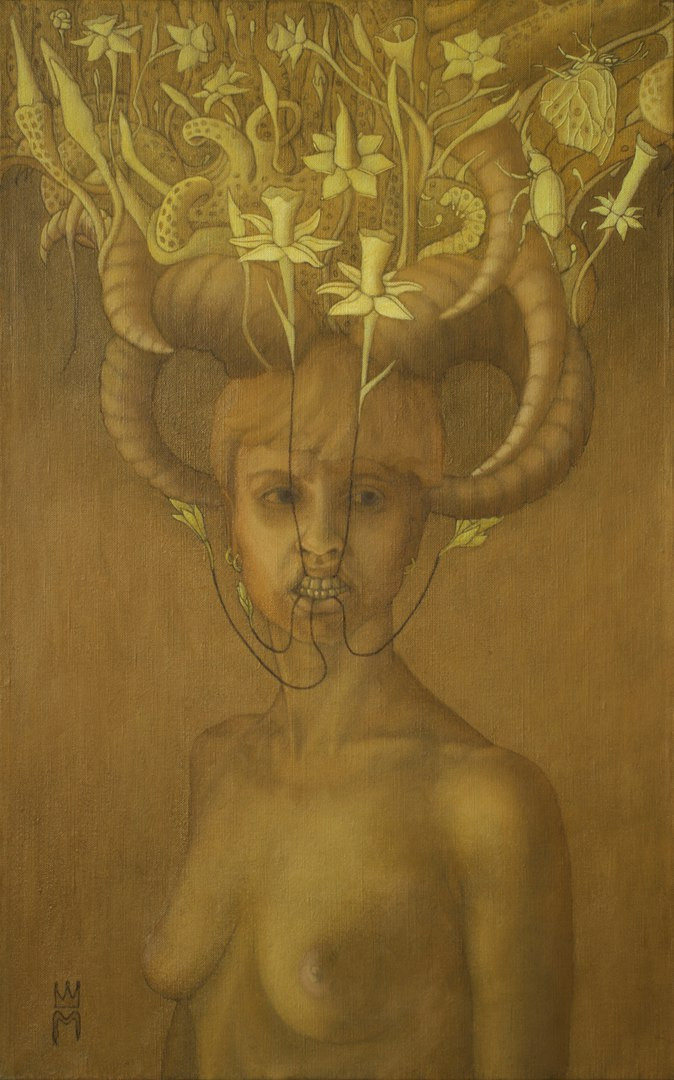 Преследуемый жёлтым 40х55 Х.М 2018г