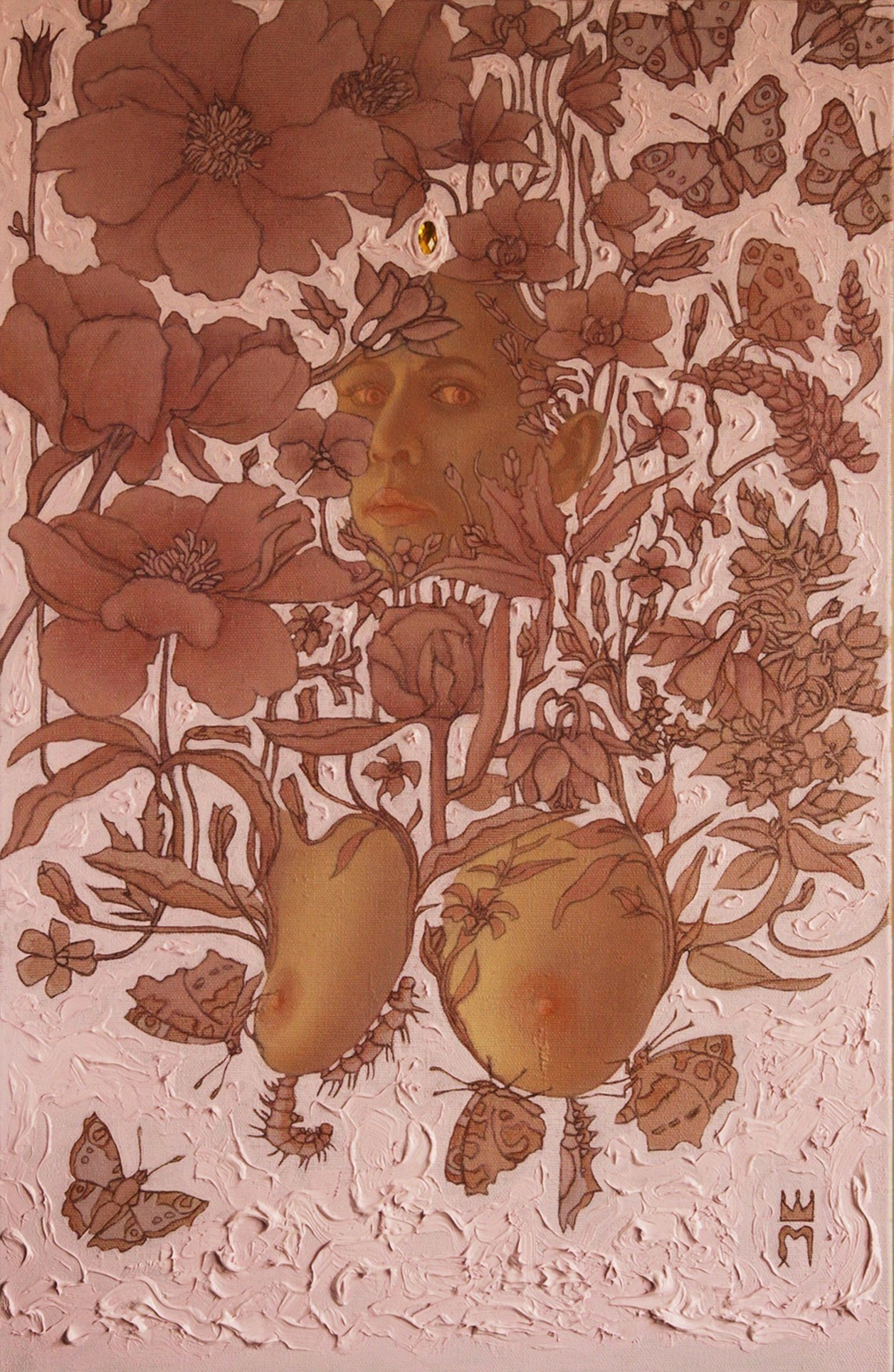 Дух полей. 40х60. ХМ, 2018г