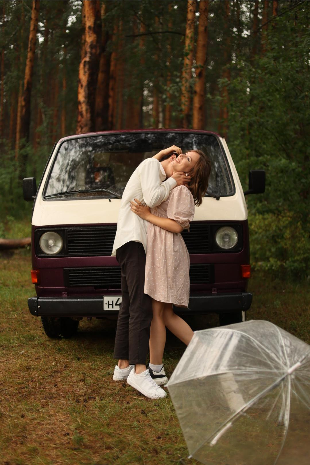 LoveStory под дождем. Художественный фотограф в Екатеринбурге Брук Мария