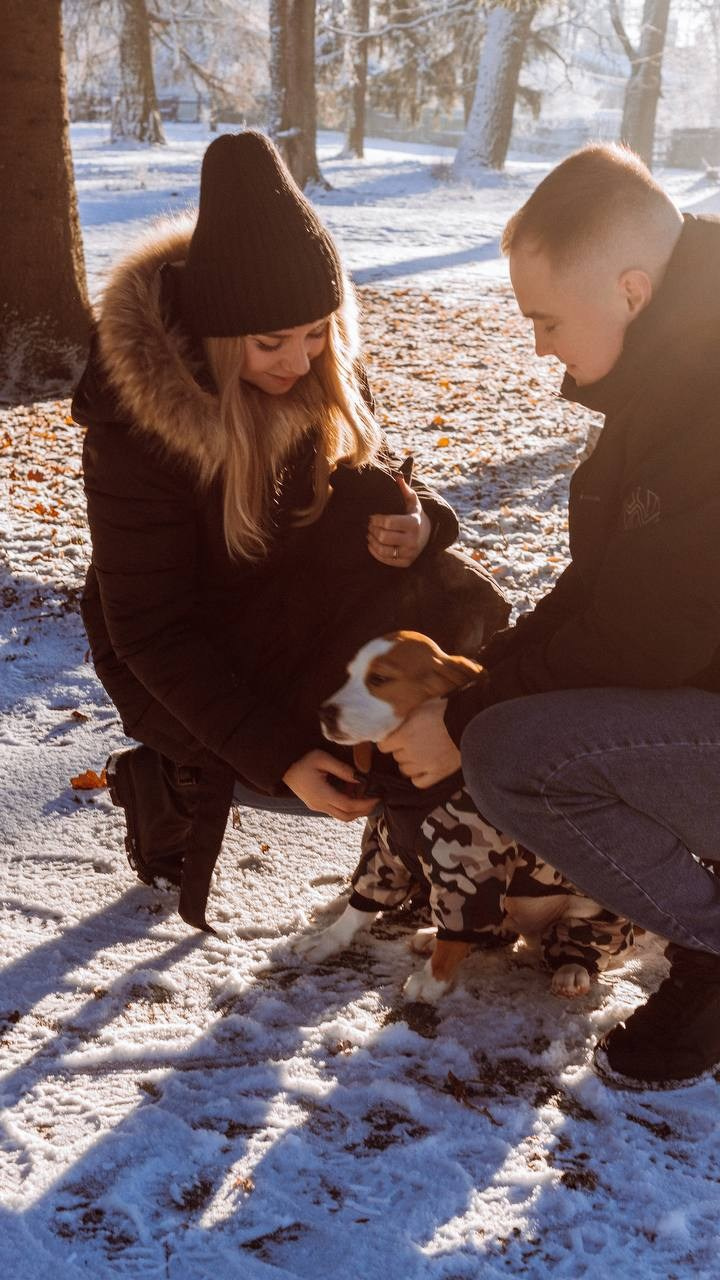 Юля Дима и малыш Оскар