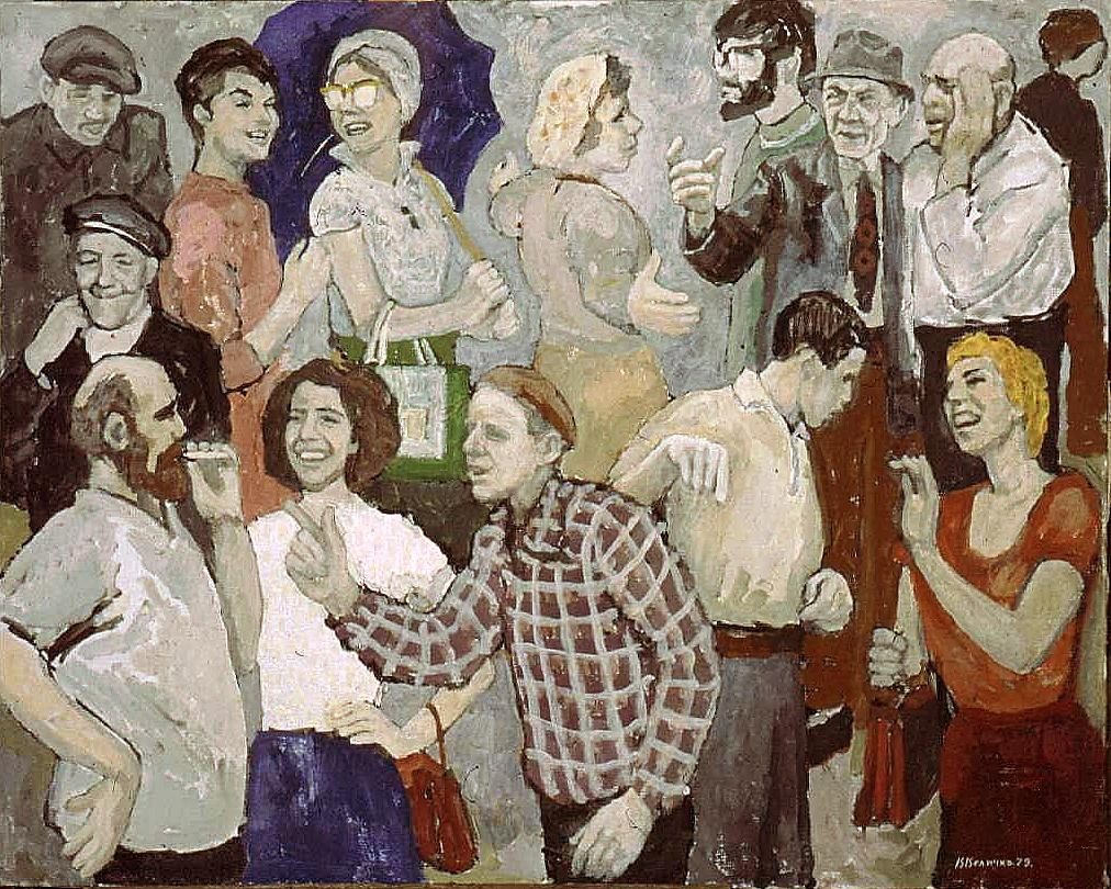 «Разговоры» 1979 год Собр. Ф. Ваккари. Италия. Художник Величко Вадим Семёнович