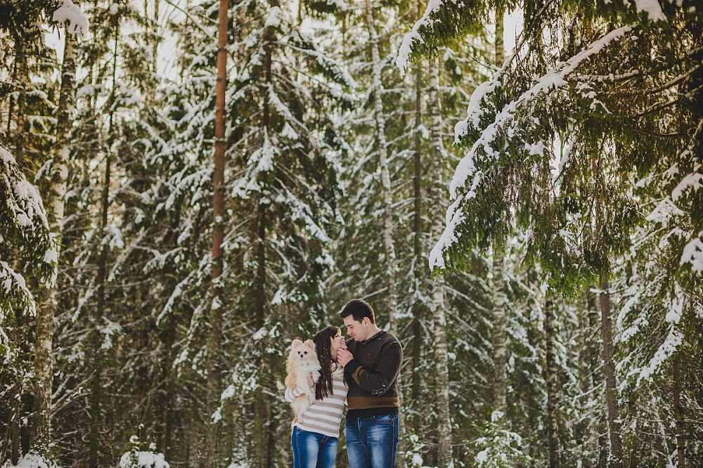 Зимняя лавстори Игорь+Маргарита. Фотограф в Варшаве Анна Розова