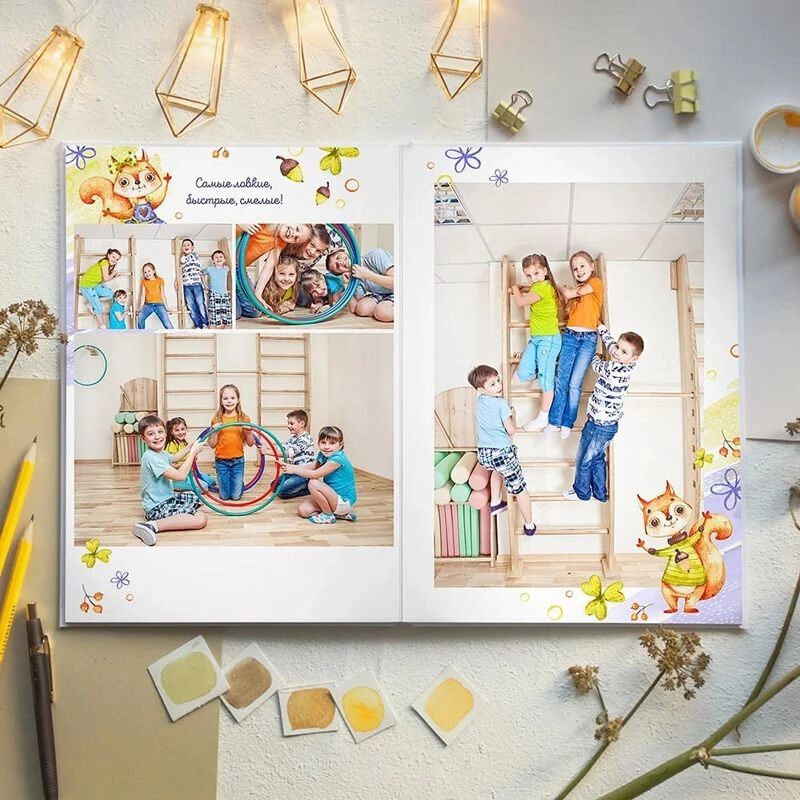 Дизайн «Белочки». Школьный фотограф в Челябинске. Выпускные фотоальбомы