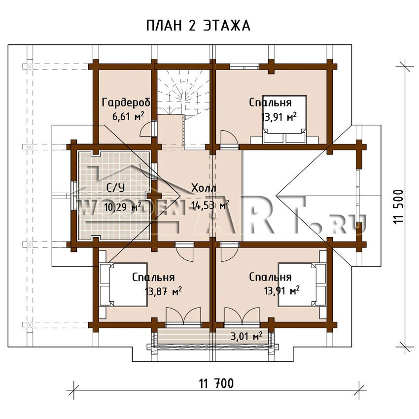 «Озерецкое» 250 кв. м. Проекты деревянных домов