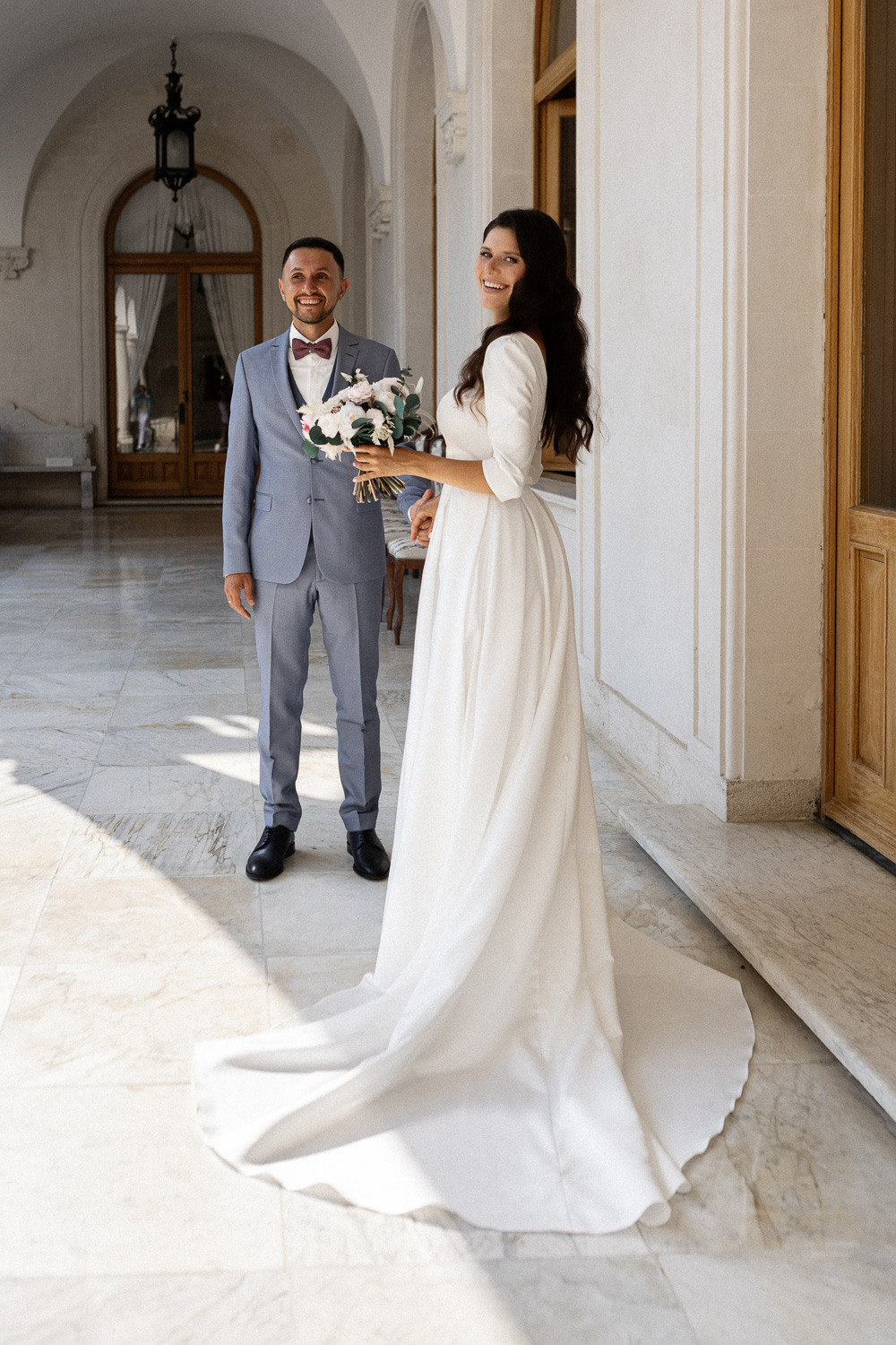 Женя и Настя - свадьба в Гурзуфе в отеле Алтея и Ливадийском дворце. Свадебный фотограф, фотосъемка в Крыму, Севастополе, Симферополе, Ялте