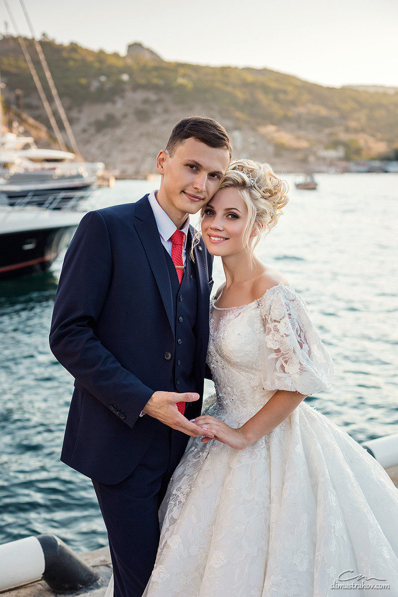 Даниил и Кристина, свадебная фотосессия в Балаклаве и на Фиоленте. Свадебный фотограф, фотосъемка в Крыму, Севастополе, Симферополе, Ялте