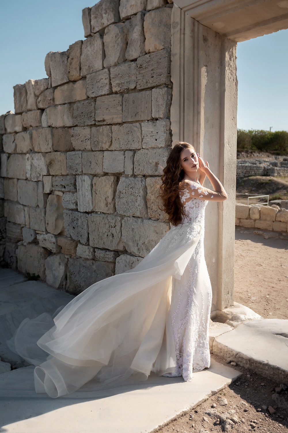 Вадик и Даша, свадебная фотосессия для двоих в заповеднике Херсонес. Свадебный фотограф, фотосъемка в Крыму, Севастополе, Симферополе, Ялте