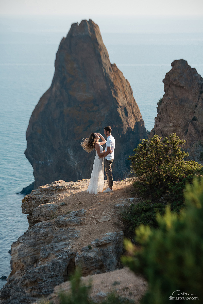 Андрей и Олеся, Love-story, Лавстори на Фиоленте. Свадебный фотограф, фотосъемка в Крыму, Севастополе, Симферополе, Ялте