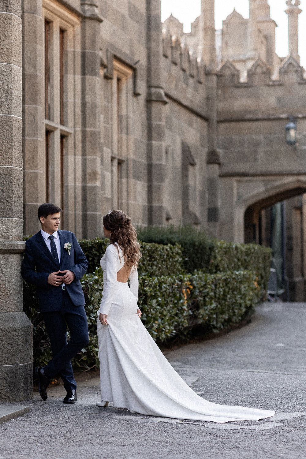 Андрей и Катя - свадебная фотосессия в Воронцовском дворце. Свадебный фотограф, фотосъемка в Крыму, Севастополе, Симферополе, Ялте