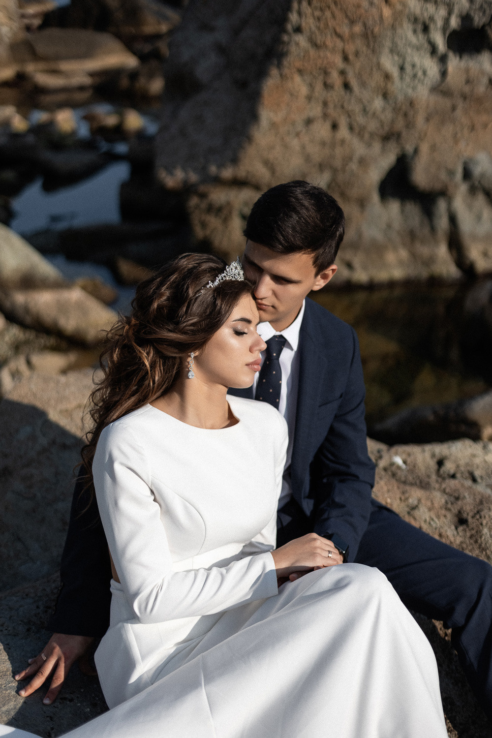 Андрей и Катя - свадебная фотосессия в Воронцовском дворце. Свадебный фотограф, фотосъемка в Крыму, Севастополе, Симферополе, Ялте