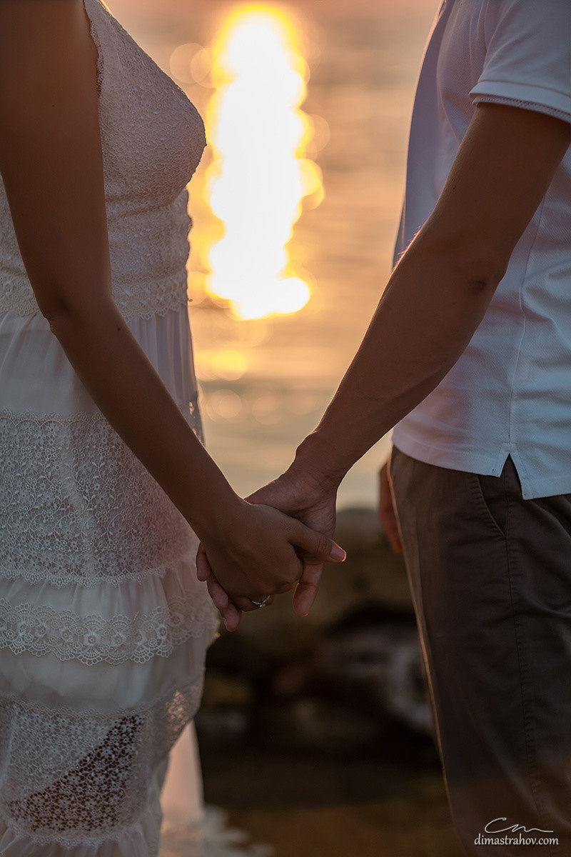 Андрей и Олеся, Love-story, Лавстори в Казачке на закате. Свадебный фотограф, фотосъемка в Крыму, Севастополе, Симферополе, Ялте