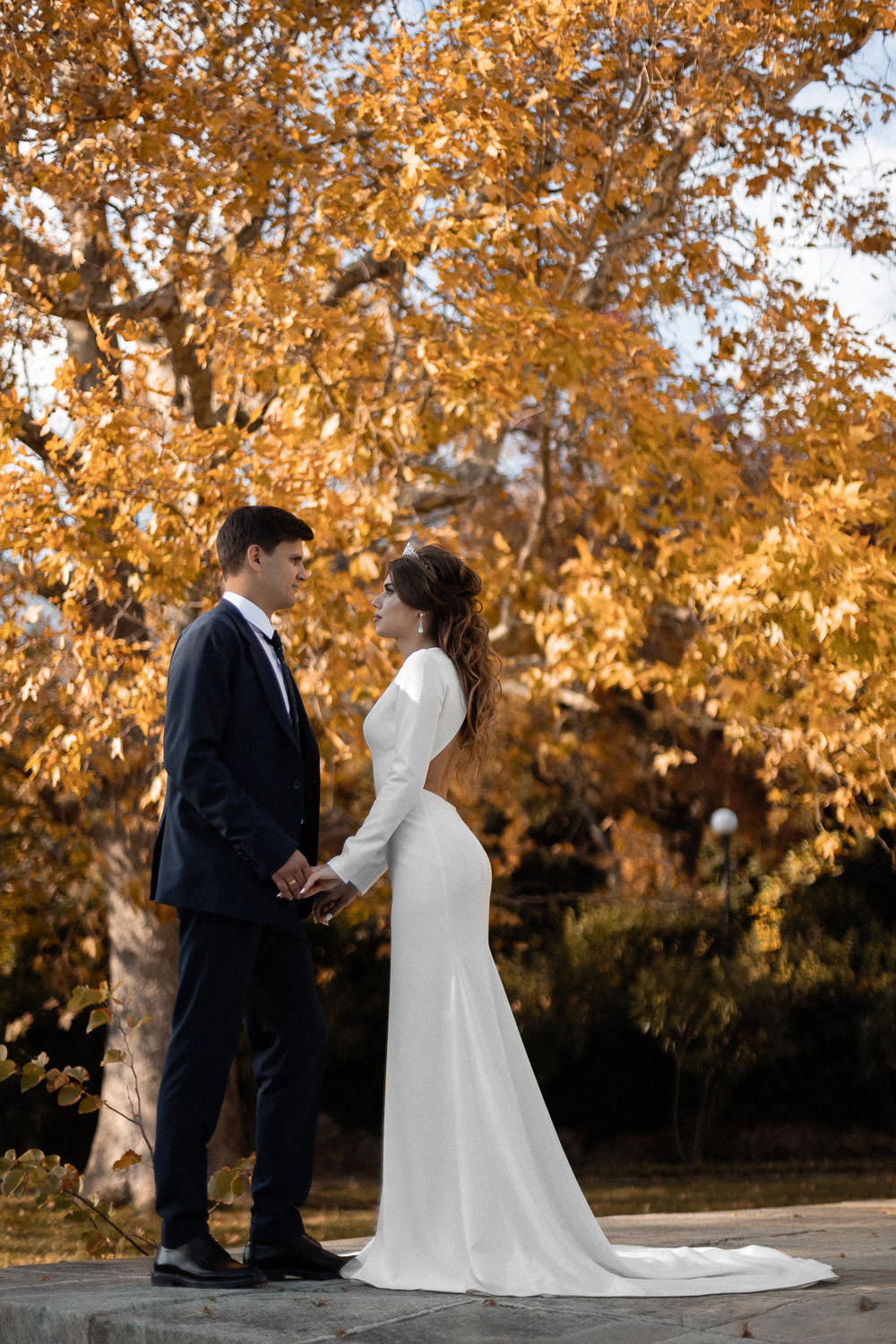 Андрей и Катя - свадебная фотосессия в Воронцовском дворце. Свадебный фотограф, фотосъемка в Крыму, Севастополе, Симферополе, Ялте