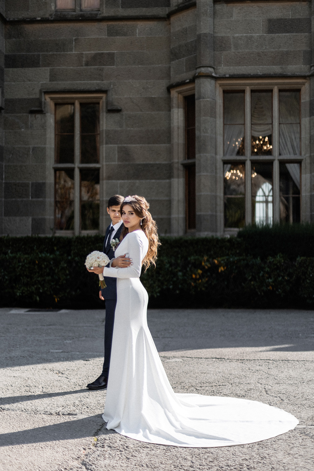 Андрей и Катя - свадебная фотосессия в Воронцовском дворце. Свадебный фотограф, фотосъемка в Крыму, Севастополе, Симферополе, Ялте