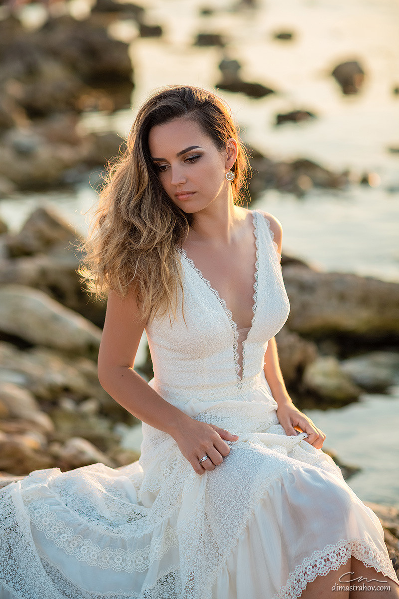 Андрей и Олеся, Love-story, Лавстори в Казачке на закате. Свадебный фотограф, фотосъемка в Крыму, Севастополе, Симферополе, Ялте