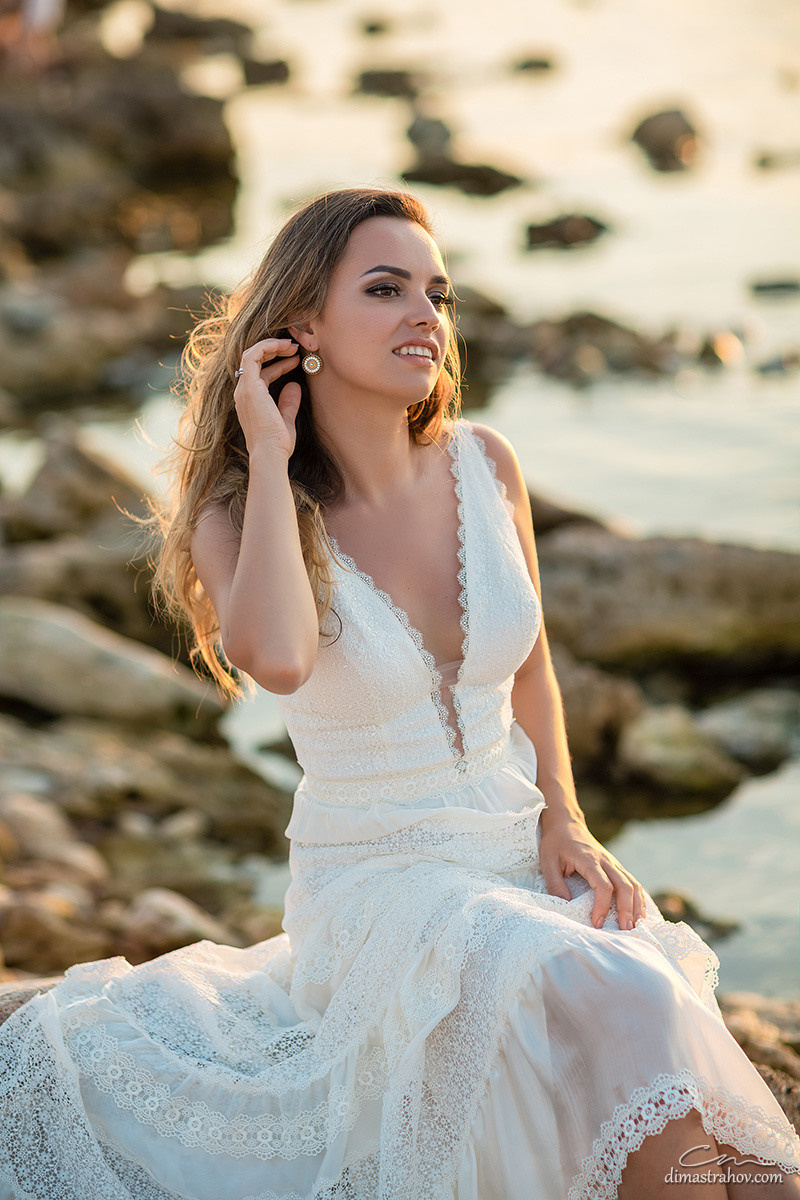 Андрей и Олеся, Love-story, Лавстори в Казачке на закате. Свадебный фотограф, фотосъемка в Крыму, Севастополе, Симферополе, Ялте