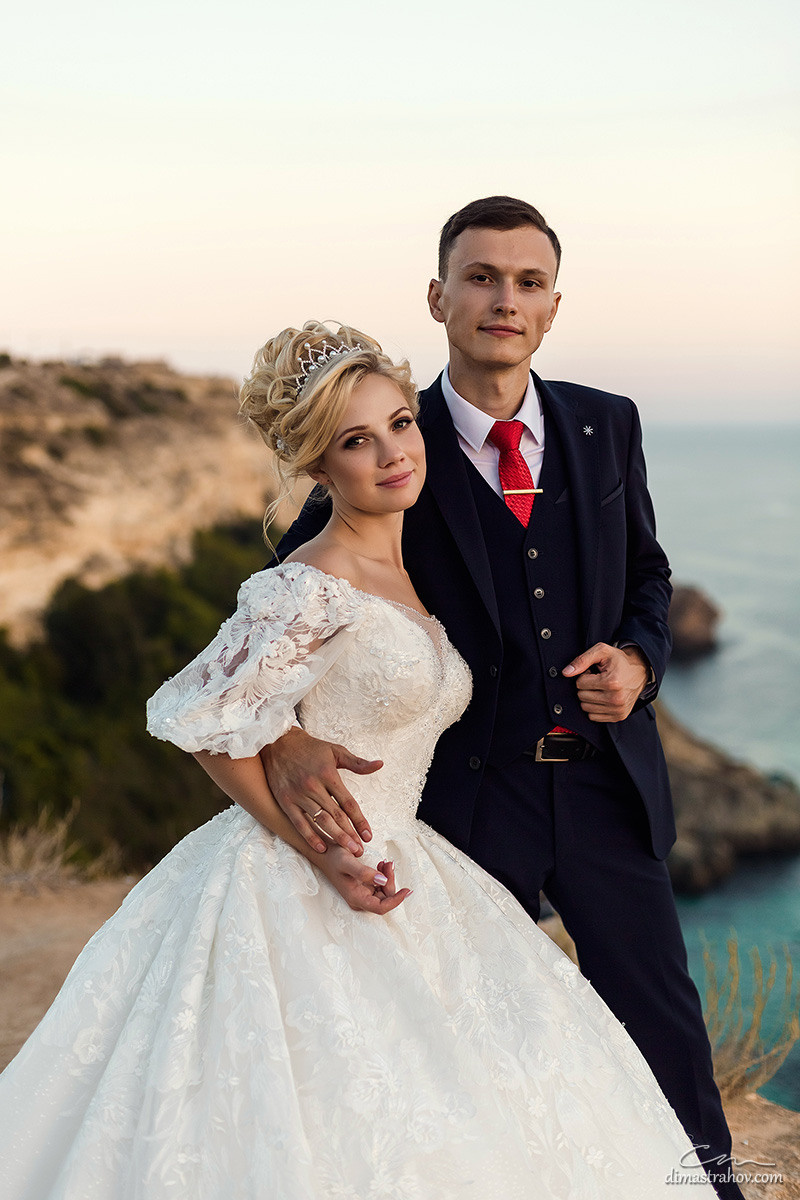 Даниил и Кристина, свадебная фотосессия в Балаклаве и на Фиоленте. Свадебный фотограф, фотосъемка в Крыму, Севастополе, Симферополе, Ялте
