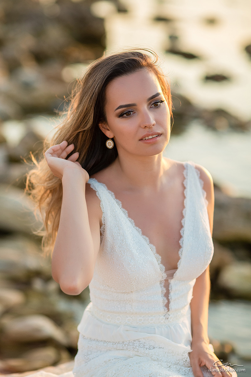 Андрей и Олеся, Love-story, Лавстори в Казачке на закате. Свадебный фотограф, фотосъемка в Крыму, Севастополе, Симферополе, Ялте