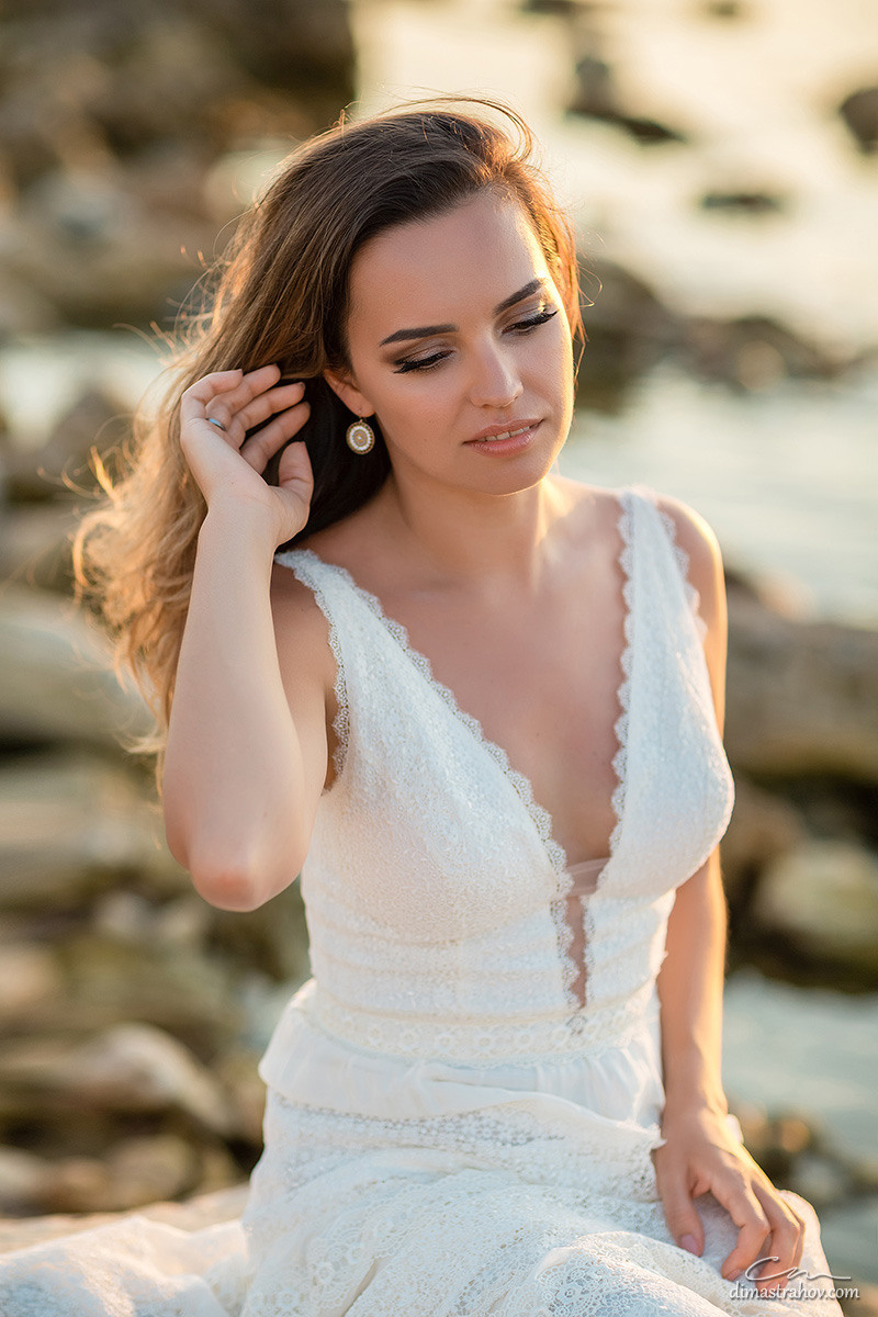 Андрей и Олеся, Love-story, Лавстори в Казачке на закате. Свадебный фотограф, фотосъемка в Крыму, Севастополе, Симферополе, Ялте