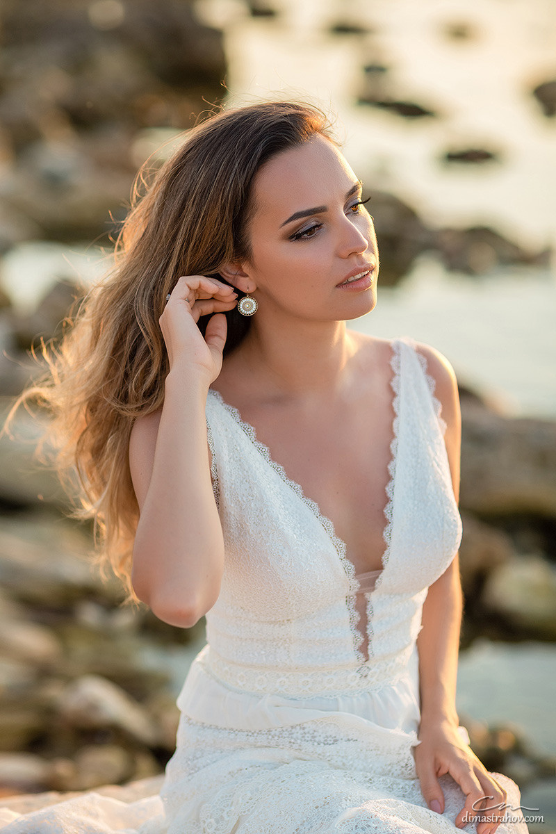 Андрей и Олеся, Love-story, Лавстори в Казачке на закате. Свадебный фотограф, фотосъемка в Крыму, Севастополе, Симферополе, Ялте