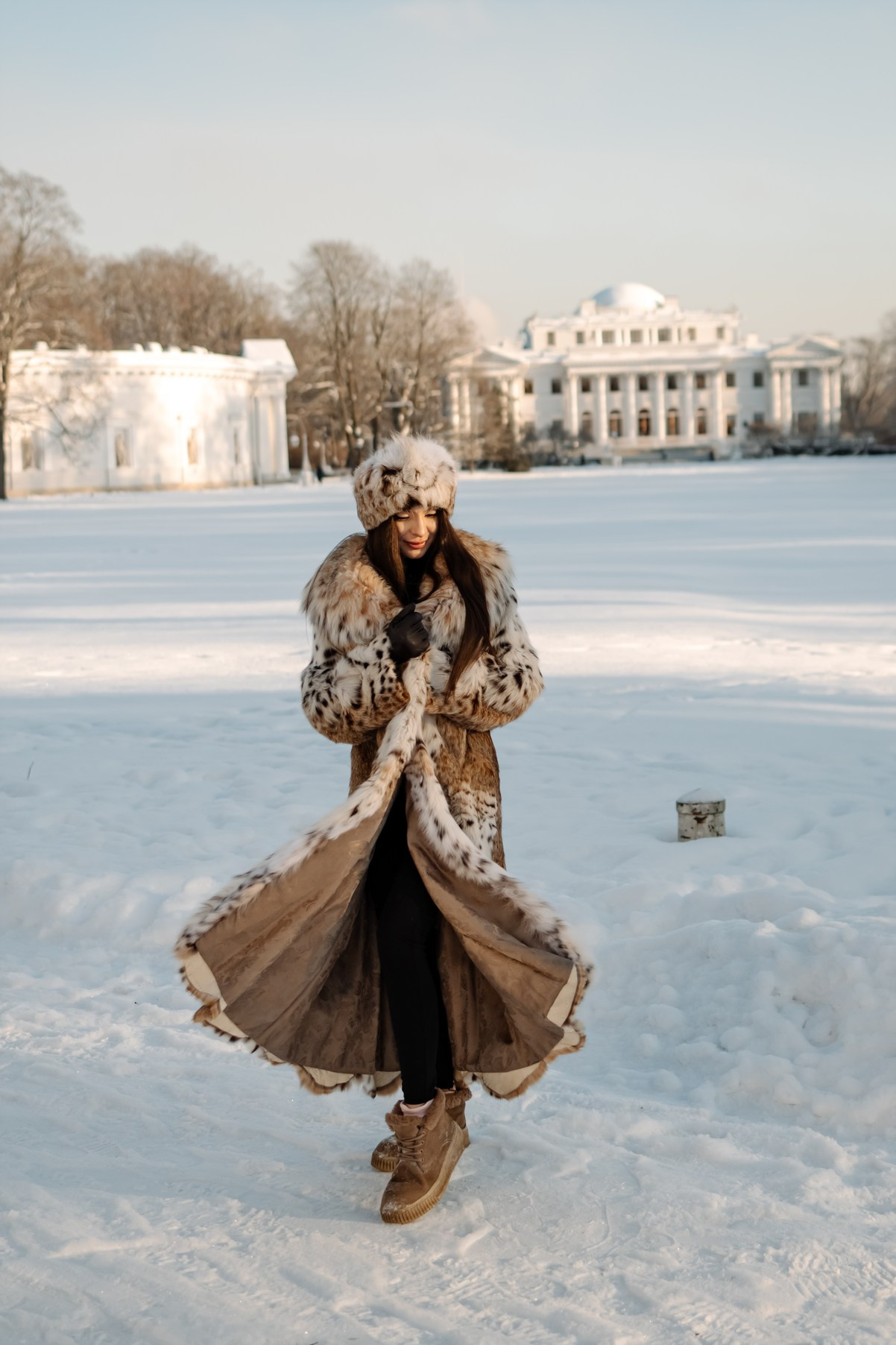Зимняя прогулка, фотосессия russian girl