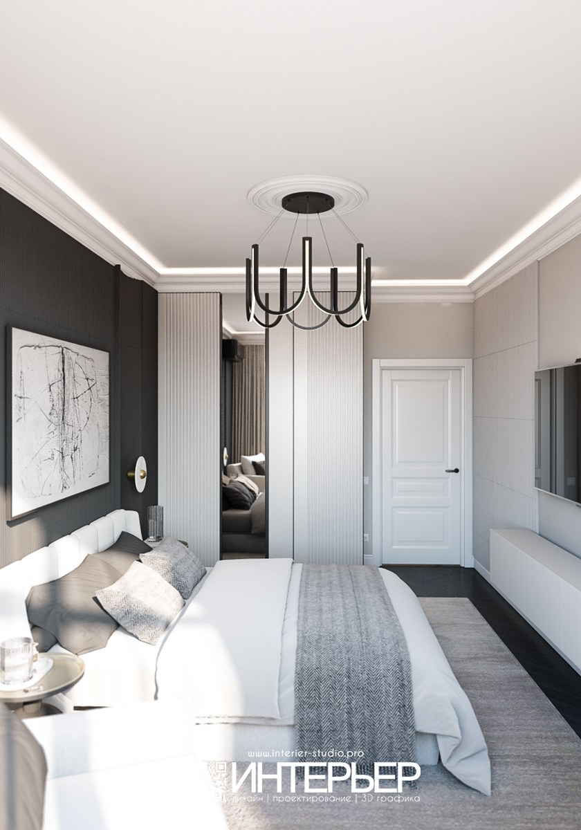 Виталий и Александра. Квартира ЖК «Курортный». Дизайн интерьера, 3D визуализация и 3D моделирование. Создание проектов и чертежей. КМВ: Кисловодск, Пятигорск, Ессентуки и удаленно