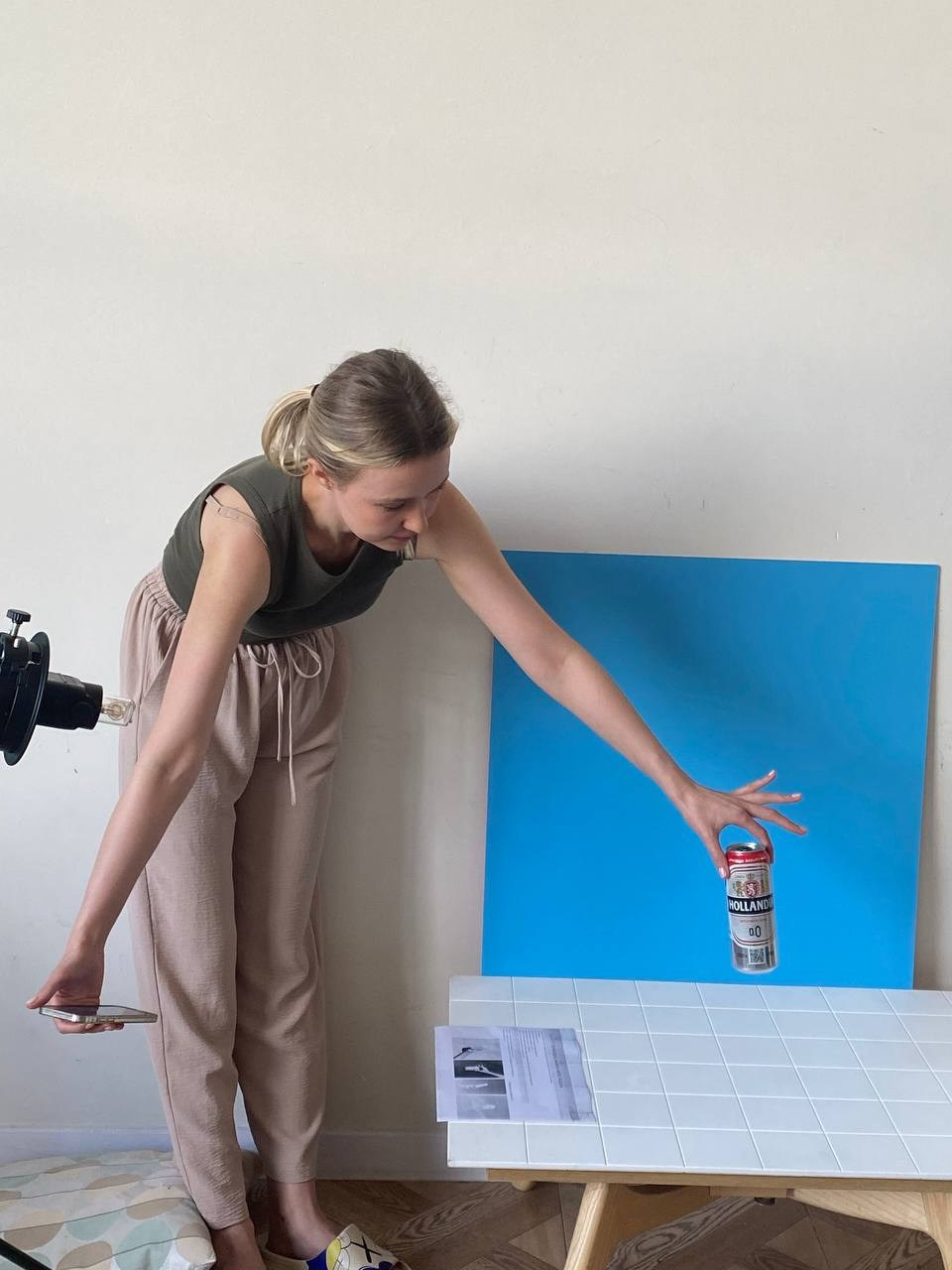 Съемка новых напитков бренда Hollandia. Фудфотограф, фудстилист и сет дизайнер в Москве Алена Синицына