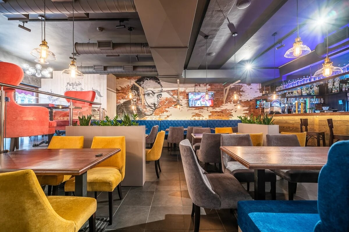 Ресторан-бар «Дали» г. Санкт-Петербург. Батракова Наталья дизайнер интерьеров Санкт-Петербург Москва Архангель