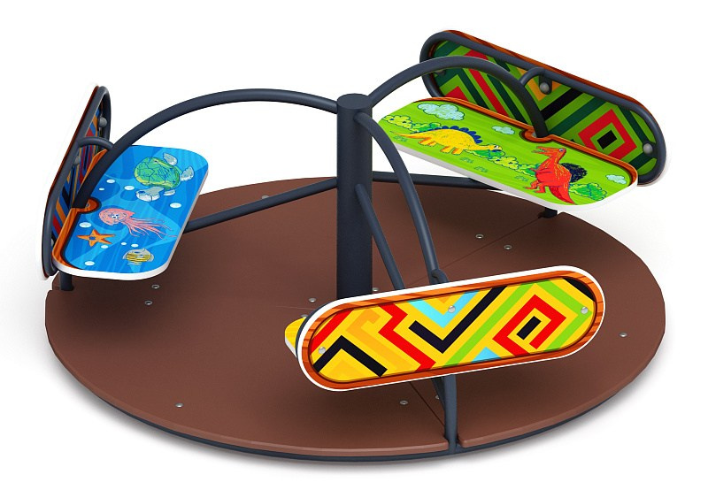 Карусель Солнышко (Карандаши) - ИО 30.01.03-14.И1                                                                                                                                                                Габариты (ШхДхВ): D=1600 H=700                                                                                                                                                                             Зона безопасности, мм: 5600х5600 D=5600                                                                                                                                             Возрастные ограничения весом не более 70 кг